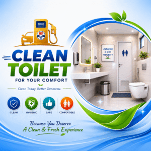 clean toilet at avantika hp