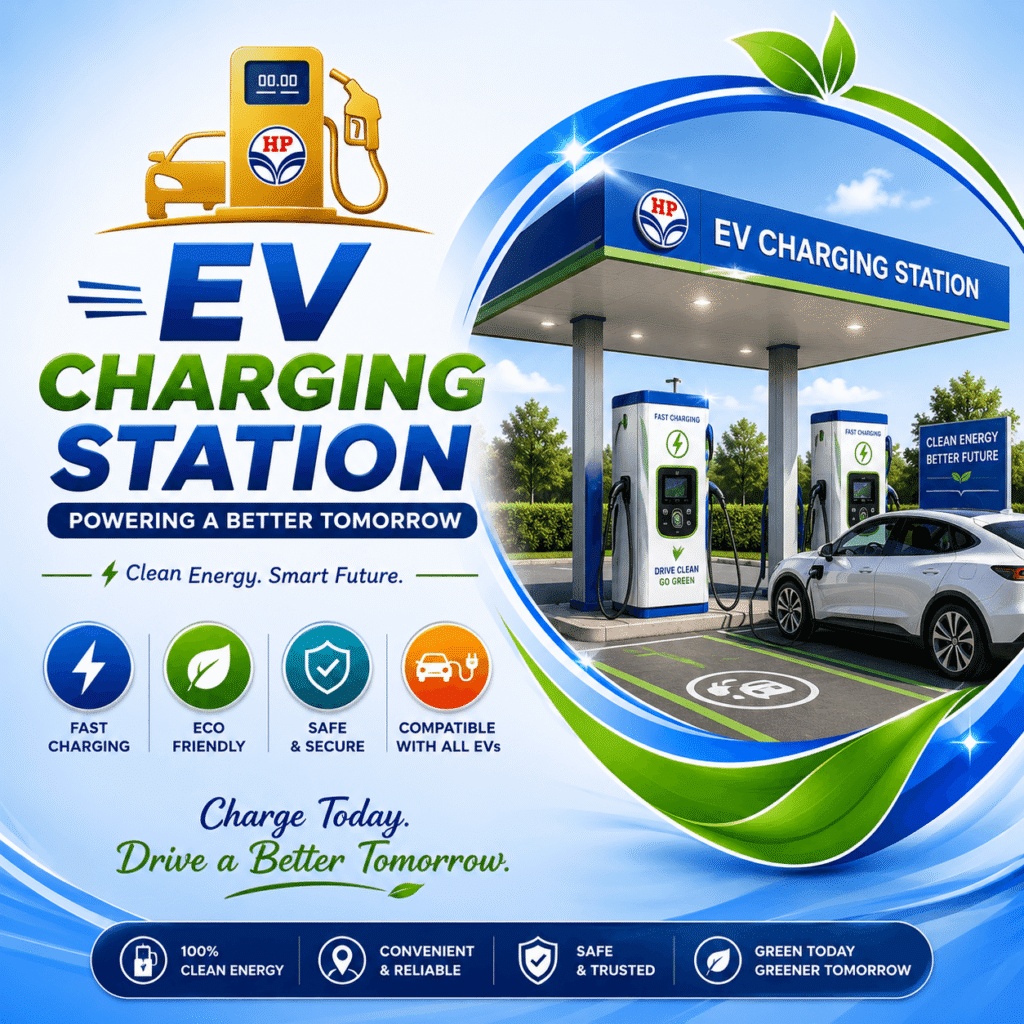 ev charging station @ avantika hp